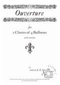 Ouverture & Suite for 2 Choirs of 4 Bassoons – Score & Parts